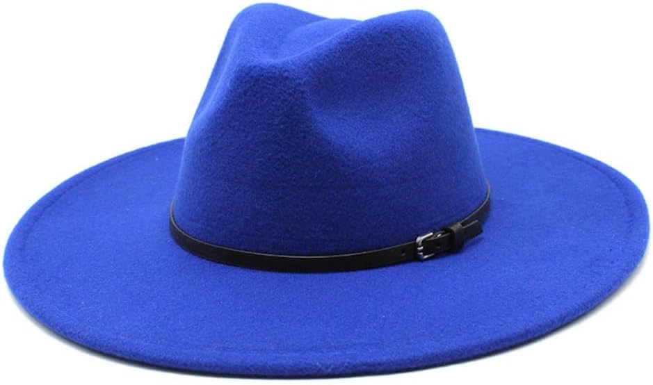 Classic Wool Fedora Hat, White with Black Band