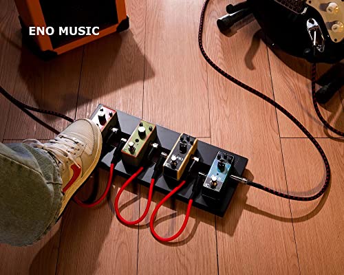 ENO MUSIC 14" Mini Pedal Board Guitar Effects Compact Small Pedalboard with Pedals Mountain Tape & Cable Tie by ENO MUSIC - Image 7