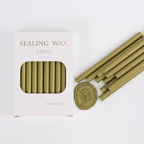 Miniatura 2 de Aeneous - Barras de cera de sellado, 20 mini varillas de sellado de cera para invitaciones de boda, sobres de cartas, tarjetas, manualidades y