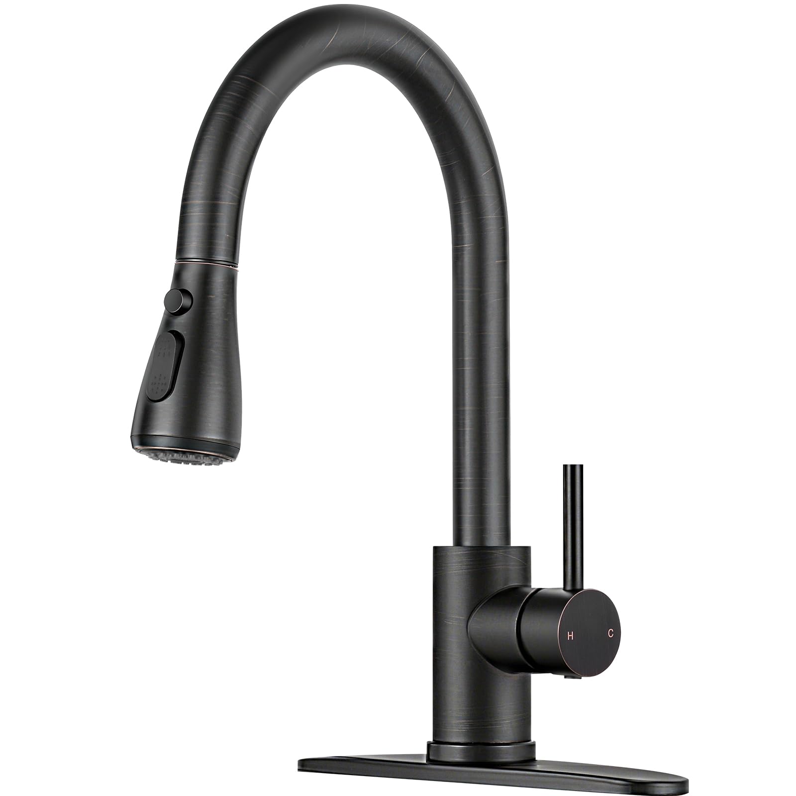 Brushed Nickel Kitchen Faucet with Pull Down Sprayer -24 Brushed Nickel Kitchen Faucet with Pull Down Sprayer -24