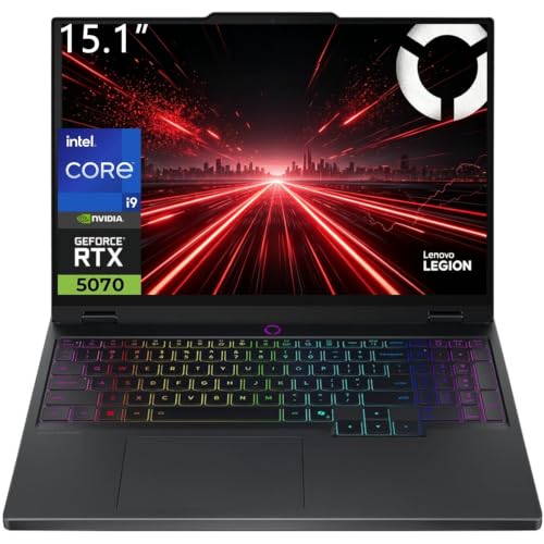 Image of Lenovo Legion 5 Gaming Laptop, Intel Core i9-14900HX(Up to 5.8GHz) | GeForce RTX 5070 | 15.1 inch WQXGA (2560x1600) OLED 165Hz Display | 32GB DDR5 RAM, 2TB PCIe SSD | Wi-Fi 7, RJ-45 | Win 11