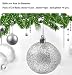 O-Kinee Bolas de Navidad Plata, 24PCS Bolas para Arbol de Navidad, Decoracion...