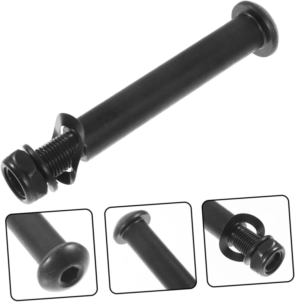 2pcs Sturdy Rolled Steel Fixation Screws for Elliptical Trainer Parts Quick Installation Fitness Machine Accessories Left Abrasion-Resistant Exercise