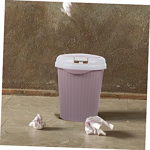 Bote de basura compacto rosa para hogar y oficina miniatura 7
