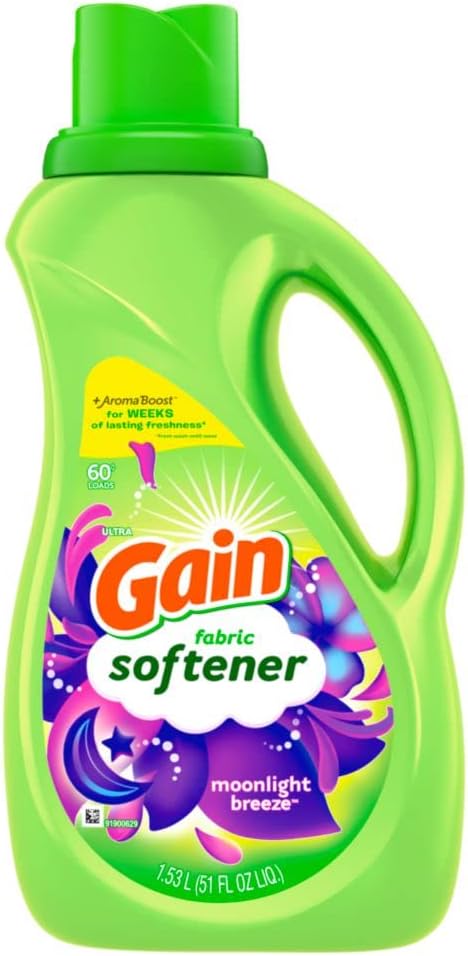 Gain Liquid Fabric Softener, Moonlight Breeze, 51 fl oz 60 loads