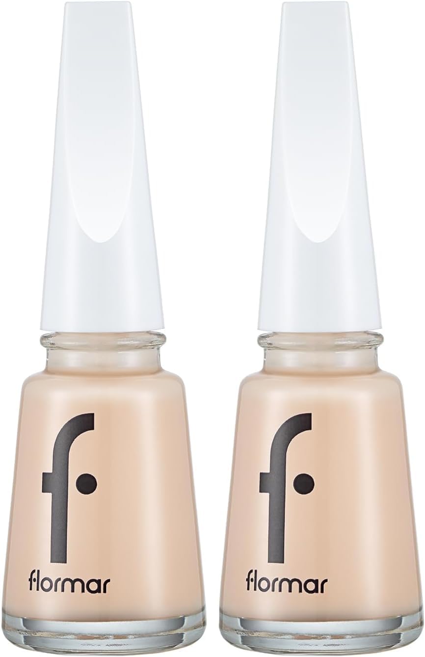 Flormar Klasik Parlak Bitişli Yüksek Pigmentli Oje Nail Enamel 246 Cream Silk New (2 paketi)