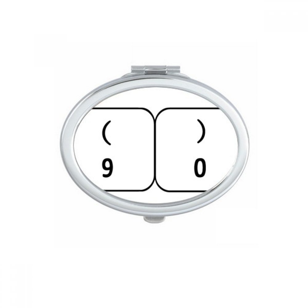 Miroir compact mignon petit cadeau portable pour trousse de maquillage