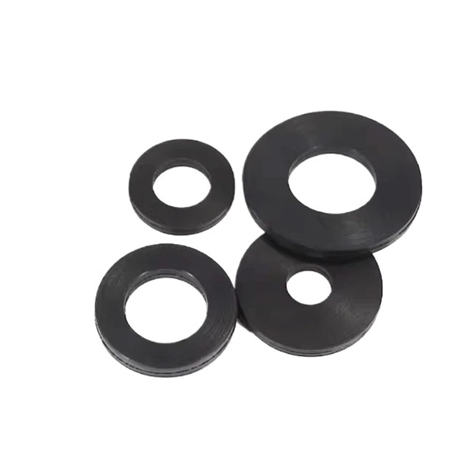 M8 M9 M10 M11 M12 M13 M14-M20 M22 Junta De Arandela Plana De Goma Suave Negra Anillo De Sellado De Aislamiento De Tornillo Grueso 1/1, 5/2/2, 5/3/4/5mm(M16x56x5mm (10pcs))