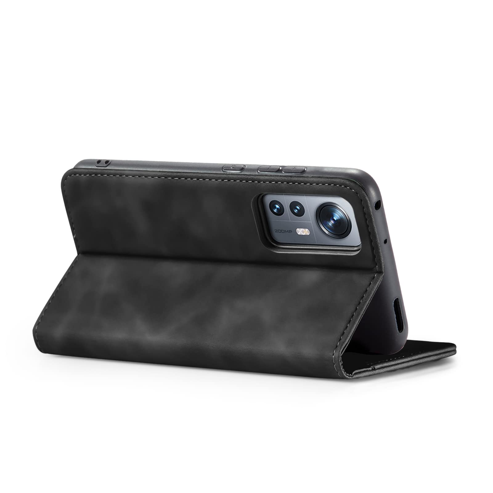 Custodia a libro per Xiaomi 12T/12T Pro, stile retrò, con
