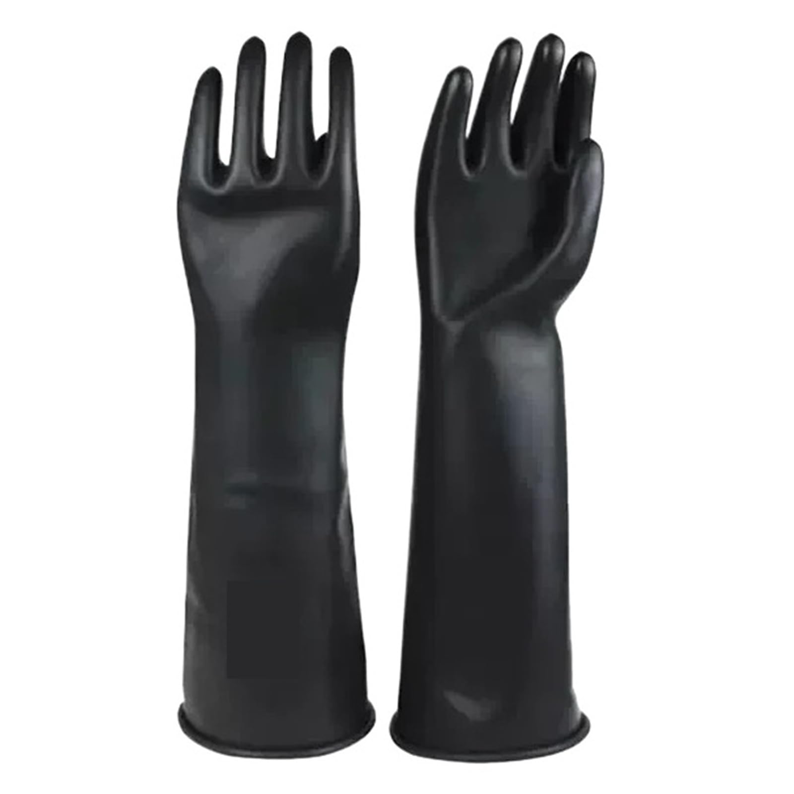 Genérico Compatible con guantes de goma extralargos y gruesos, ropa de mano resistente a la corrosión alcalina y ácida industrial(1 Pair,L)