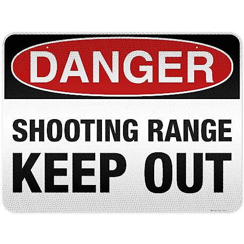 Danger Shooting Range Keep Out Sign, 36x48 Inches, Reflective, Rust Free DiBound, Fade Resistant, Made in USA by My Sign Center