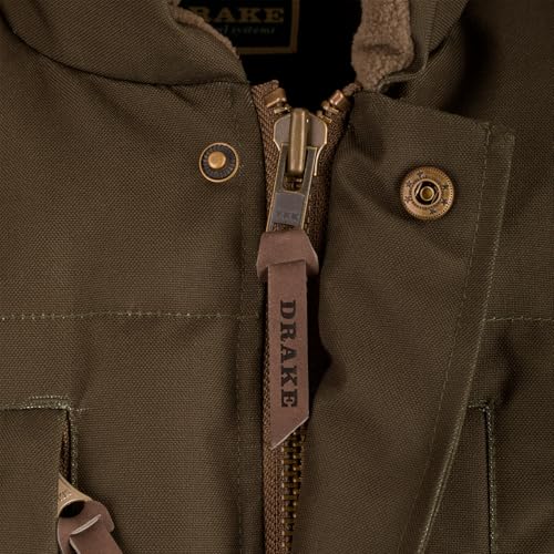 Drake Waterfowl Men's Throwback80 Featherless Insulated Waterproof Windproof TPU-Laminated Cold-Weather Hunting Puffer Vest4