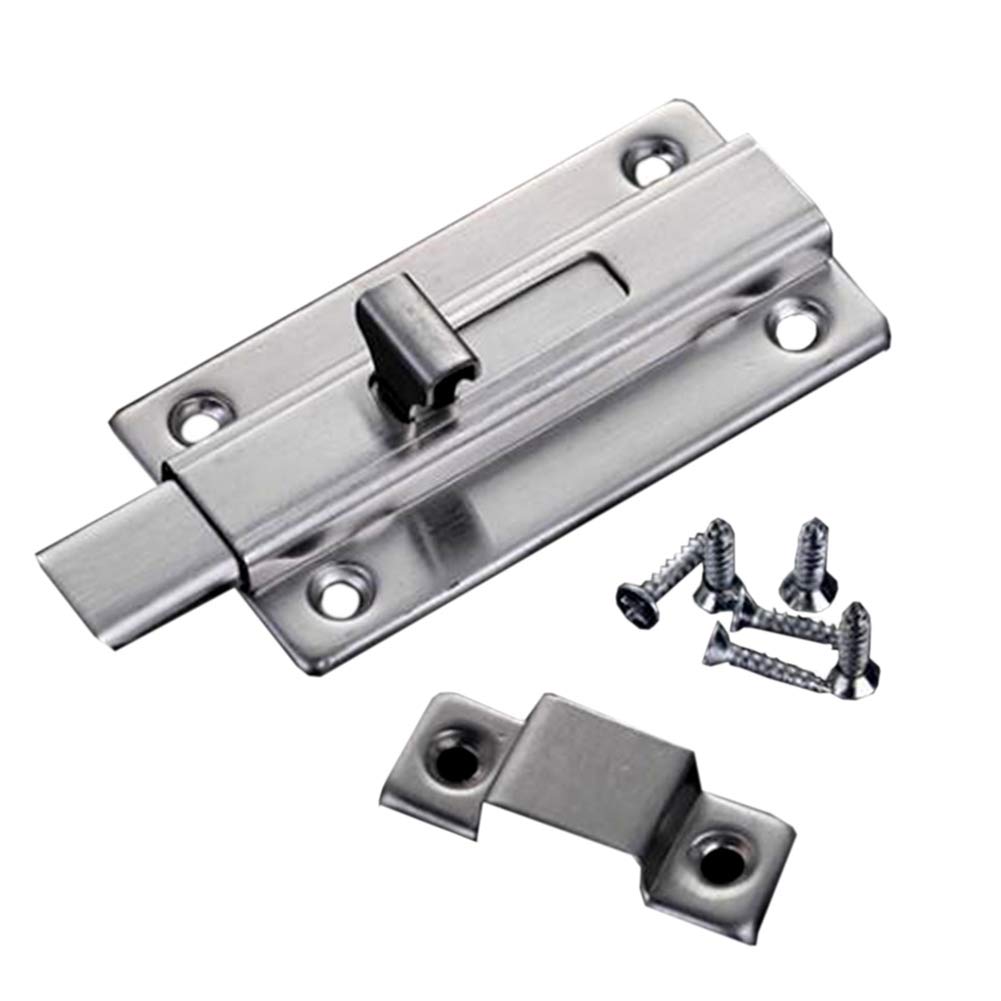 NVSFZGIYG Lock Latch,Sliding Bolt,Door Bolts,Stainless Steel Thickened Barrel,Slide for Home/Office Security 4-Inch Length