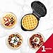 Holstein Housewares Personal/Mini Waffle Maker, Non-Stick Coating, Black - 4-inch Waffles in Minutes, Ideal for Breakfast, Brunch, Lunch or Snacks