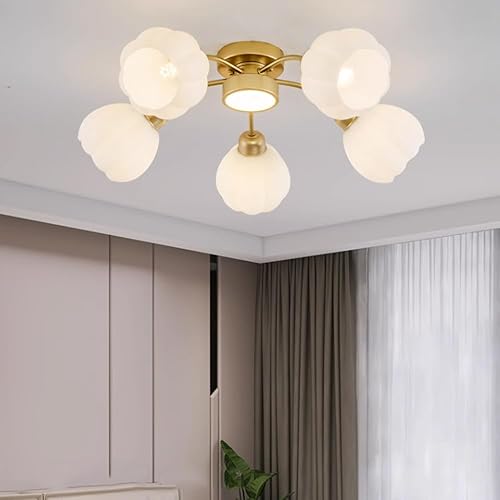Miniatura 6 de Luces colgantes, pantalla de cristal nórdico, lámpara de techo para el hogar, dormitorio, lámpara de techo moderna, mesa de comedor, cocina, luces