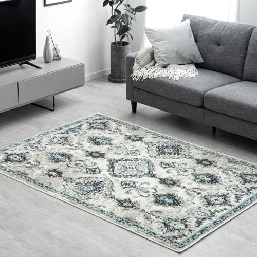 タンスのゲン ラグ ウィルトン織 200×250 約3畳 オリエンタル柄 高密度 ラグマット ペルシャ風 絨毯 カーペット 床暖房 ホットカーペット対応 長方形 77234925(98032)