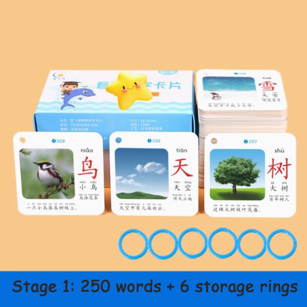 Mandarin Flash Cards Caratteri Cinesi Sight Words Learning Flashcards Mandarin Chinese Pinyin Stroke Fase per Principianti Cinesi