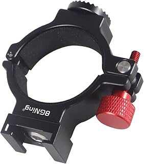 BGNing Ring Clamp Adapter, Ring Clamp with Cold Shoe, Ring Clamp Cold Shoe Adapter 360Âº Adjustable Compatible with Osmo 2/3/4/5 (Type D 360Âº Adjustable)