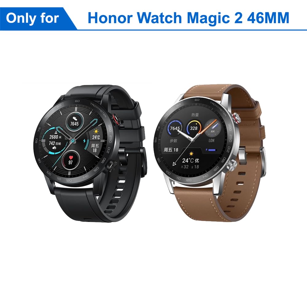 Écran Tactile LCD de Remplacement Compatible avec Honor Watch Magic 2 46 mm MNS-B19 MNS-B39 Plein écran avec Outils Noir