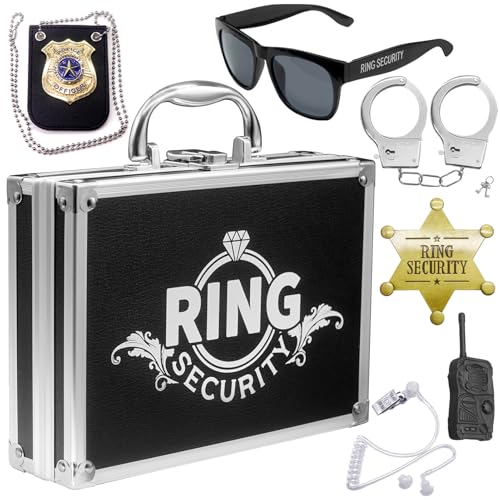 Ring Security Badge Metal Ring Bearer Gift Wedding Accessories for Party, Rehearsal, Kids, Boys, Wedding Souvenirs