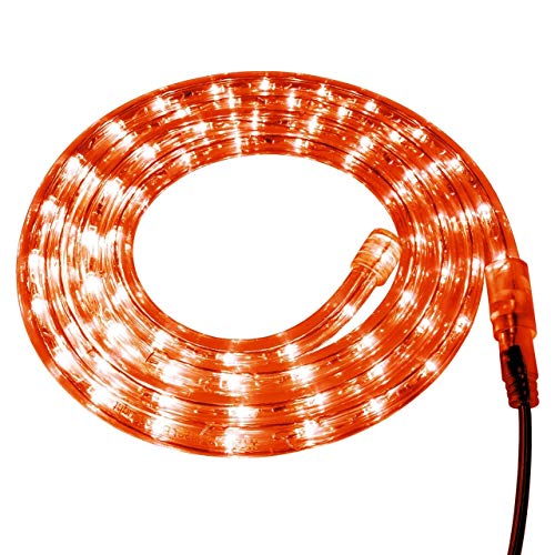 Brilliant Brand Lighting Orange LED Rope Light - 120 Volt - Custom Cut - 106.6 Feet