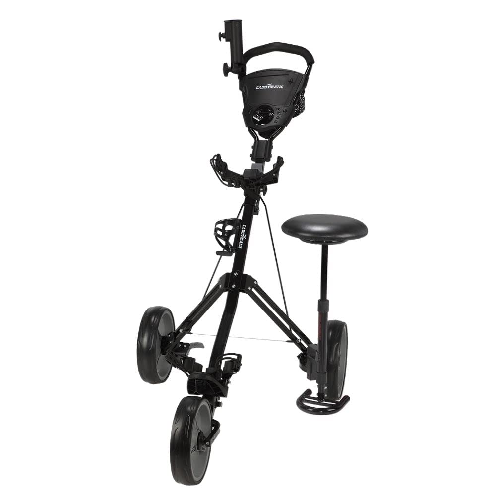 Golf X-Treme Carrito de Golf 3 Ruedas con Asiento Negro/Gris