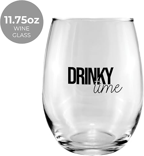 Miniatura 4 de Canopy Street Taza de tiempo de trabajo y copa de vino sin tallo, juego de tazas de dos piezasdivertido humor inteligente trabajo Drinkwarecompañero