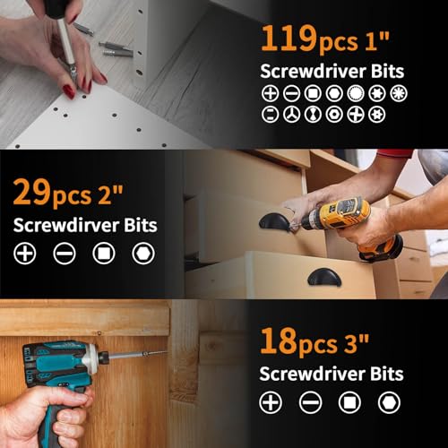 Enertwist ETDBA22V8 228 Pcs Screwdriver Bit Set thumb #5