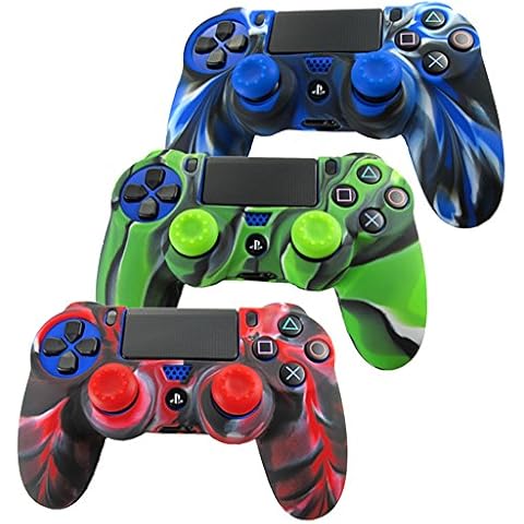 Fundas Protectores Pandaren PS4 (verde camuflaje) Cover