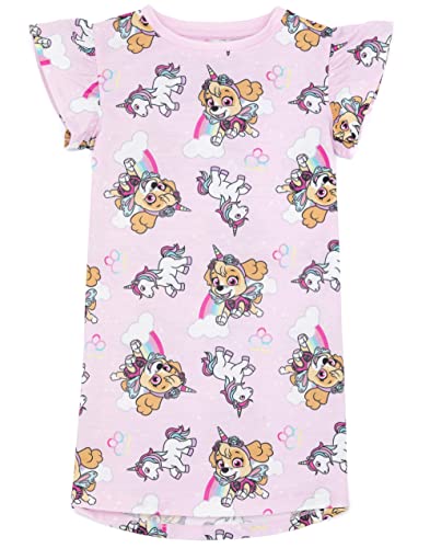 Paw Patrol Nightie 2 Pack Kids Girls Pink Blue Skye Unicorn Night Dress3