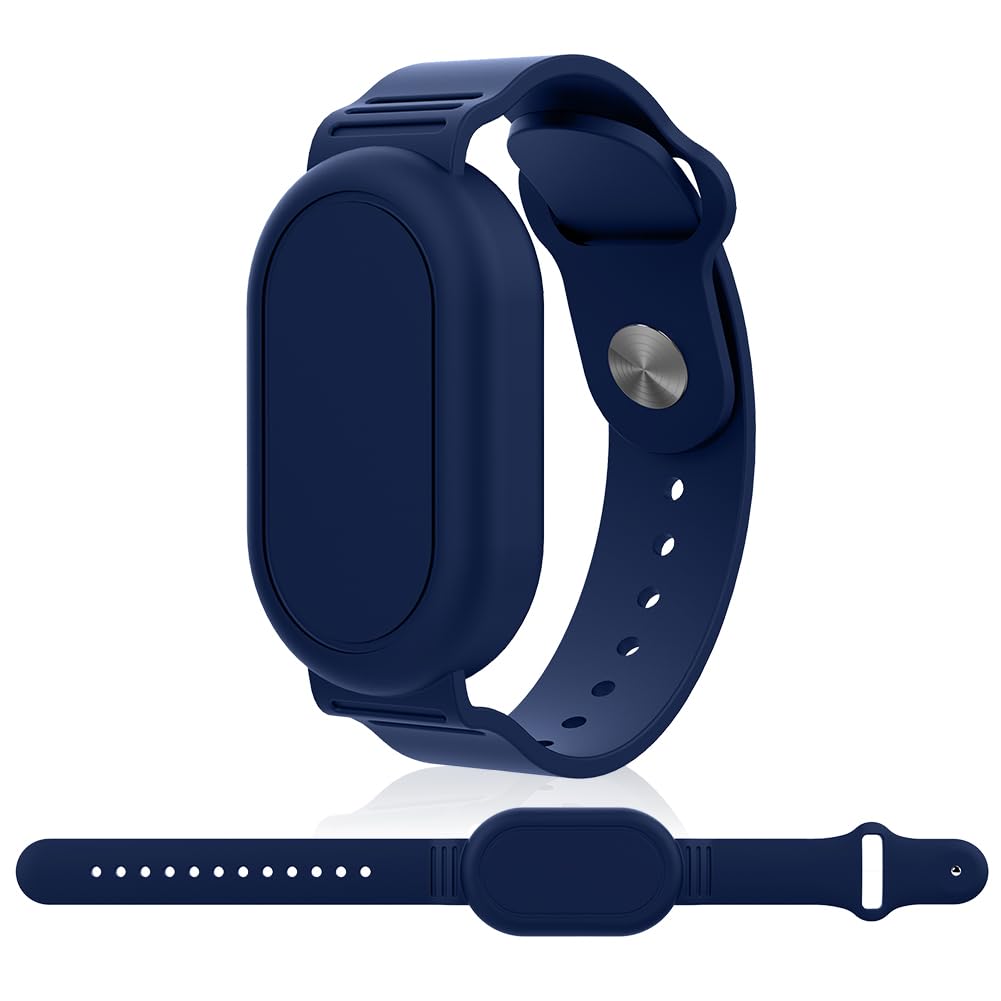 Ainiv Bracelet for Galaxy SmartTag 2, Waterproof Silicone Wristband Holder with Full Coverage Design, Compatible with Samsung Smart Tag 2, for Children, Elderly People (Blue)