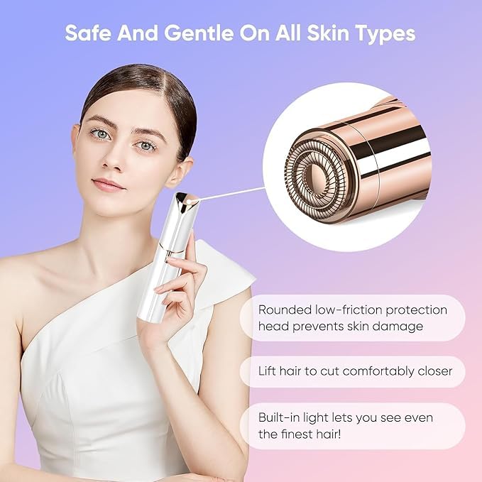 FABUNIK Facial Hair Remover Machine For Women - Face, Chin, Cheek, Eyebrow, Upper Lip Hair Remover for Women, Usb Rechargable Epilator Machine for Women 3 51u Xb5TAtL