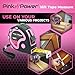 Pink Power 16ft Pink Tape Measure - Measuring Tape for Women's Tool Kit with Retractable Blade and Lock Button - Girls Measuring Kit - Lightweight Measurement Tool (Pink, 16 ft.)