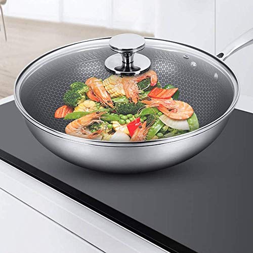Wok de Acero Inoxidable 304 Antiadherente Honeycomb miniatura 5