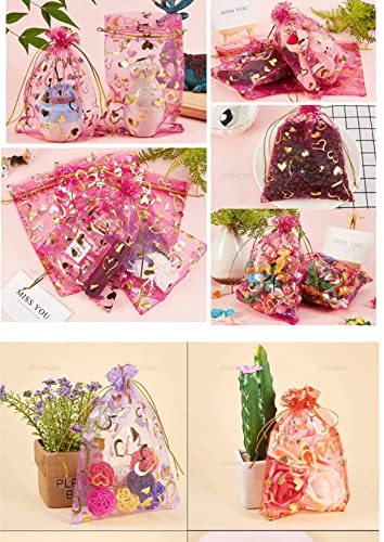 Image of beingelegant Metal - Pack Of 50 * Gift Packing Material I Packing Shininy Pouch Prabhavna Pouch I Lahni Transprant Potli Bag Small Size For Gift Dry Fruit Pouch (Multicolour; 10 X 14 Cm)
