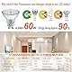 EACLL GU10 LED Extra Warmweiss 4.9W Ersetzt 60W Halogen Leuchtmittel, 4er-Pack. 460 Lumen 2200K Birnen, AC 230V Flimmerfrei Strahler, Abstrahlwinkel 120° Spot, Nicht Dimmbar Reflektorlampen