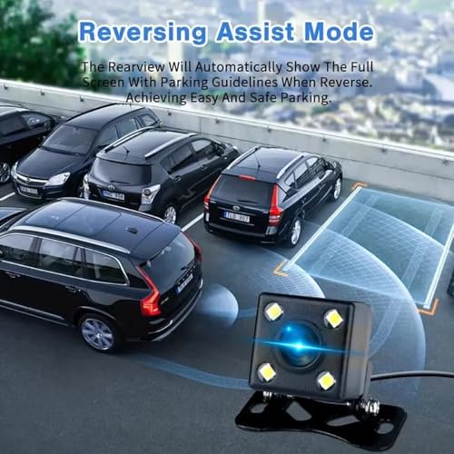 Image of Triplex 1080P 3 Channel Dash Cam WiFi Built-in G-Sensor, Front and Rear Inside Loop Recording, Triple Car Dash Camera, IR Night View, 24H Parking Monito