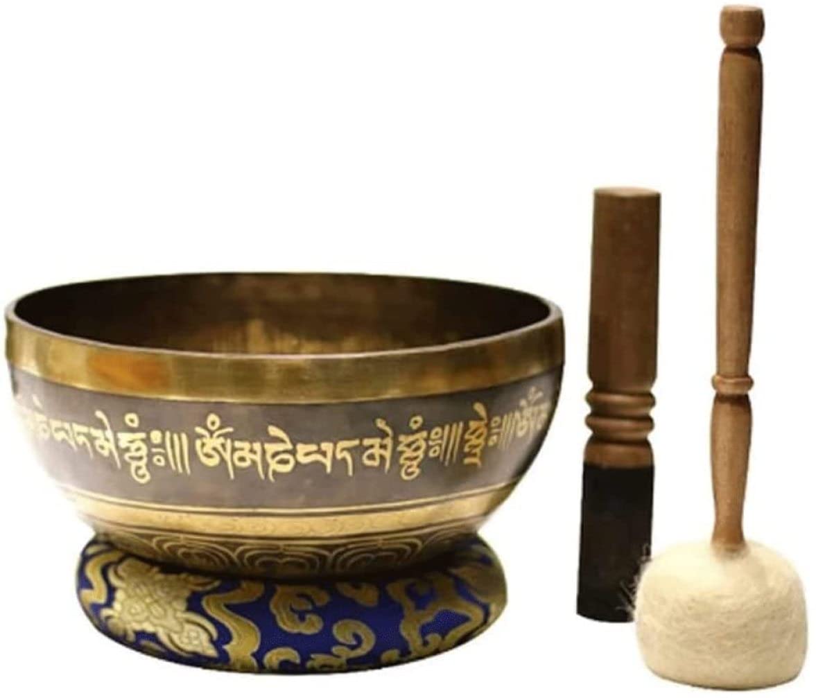 Set di campane tibetane facili da suonare per principianti, autentiche campane per terapia del suono fatte a mano, campane tibetane per meditazione, per guarigione spirituale, yoga, zen e chakra.