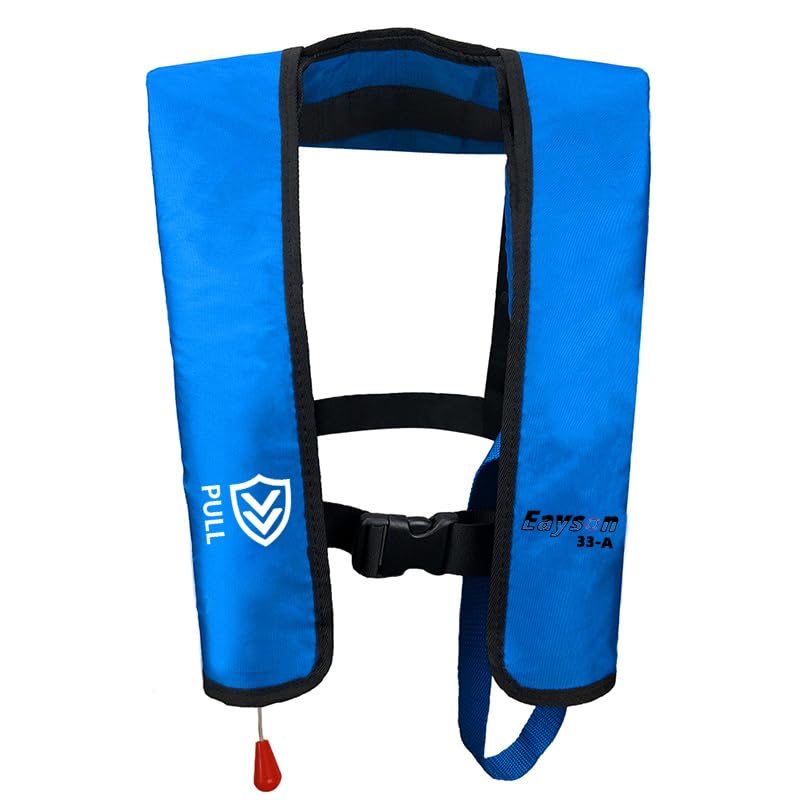 Eayson Lightweight Inflatable Life Jacket Life Vest for Adult Classic Automatic (ES607 Blue Auto) - Image 3