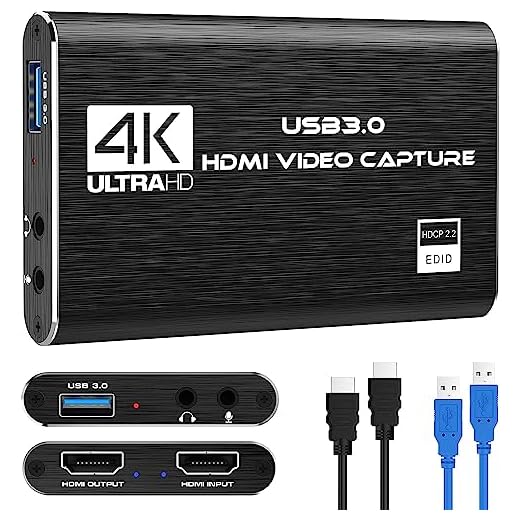 Tarjeta captura 4K loop-out USB 3.0