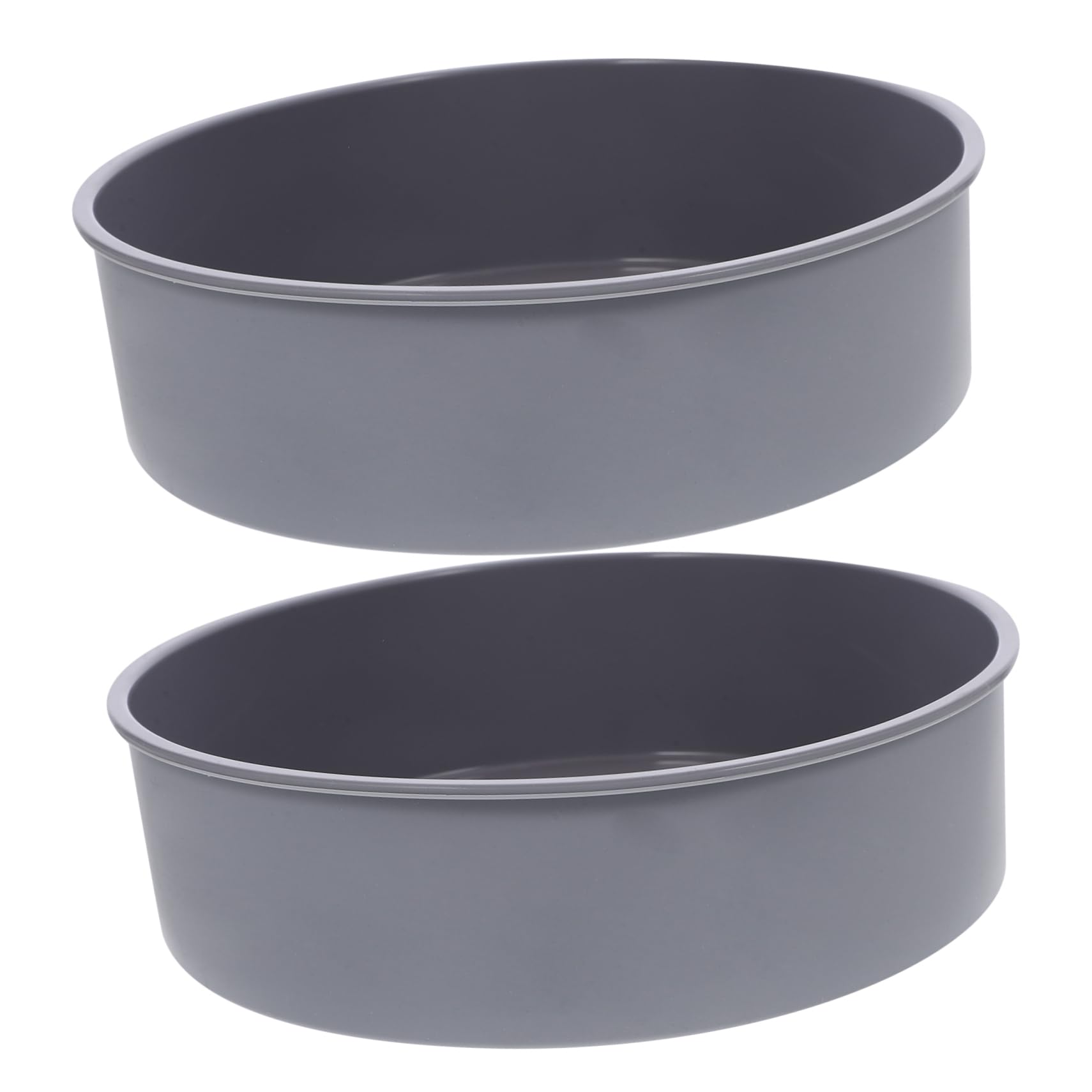 DECHOUS 2Pcs Non Stick Silicone Round Cake Pans Bakeware for Easy Baking and Demolding and Flexible Kitchen Mold for Cheesecakes and Cakes