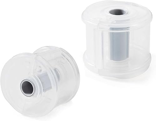 Dreamty - 2 unidades de soporte dispensador de cinta Washi, cortador de cinta portátil redondo transparente con cubierta a prueba de polvo para