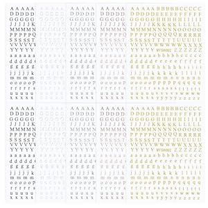 Hariendny 10 Blatt Buchstaben Nagelsticker Set