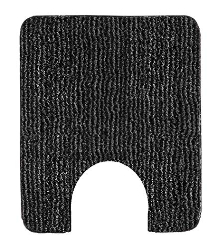 Kleine Wolke Minya Black Contour Bath Rug Bath Mat 22x22in. (55x55cm.) BB Collection Kleine Wolke Minya Black Contour Bath Rug Bath Mat 22x22in. (55x55cm.) BB Collection
