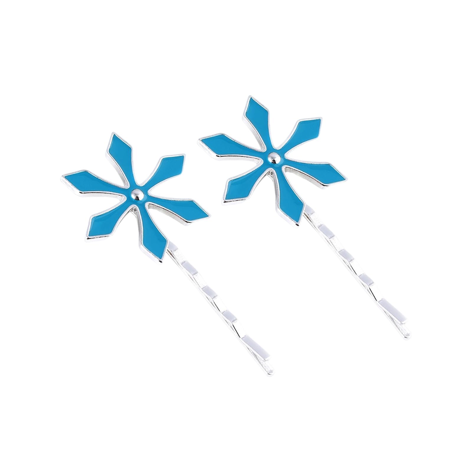 Fpbiagoq Unisex Multicolor Orihime Inoue Anime Hairpin Hexagon Snow Clip For Cosplay & Halloween Costume Inoue Orihime Cosplay Hairpins Headwear Anime Snow Hairpin Hair