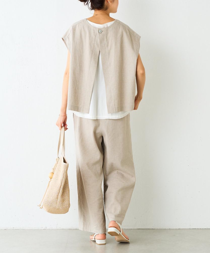 未使用☆BEARDSLEYビアズリー　リネンショートベスト Amazon | [BEARDSLEY] [ビアズリー] 《セットアップ対応》リネン