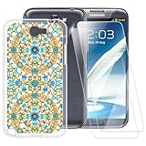 Material de alta calidad: hecha de silicona TPU de alta calidad, la funda del teléfono es ligera, delgada y flexible, manteniendo la estética del teléfono original. Ligera y cómoda, fácil de instalar y quitar, antiamarilleamiento, larga vida útil, reutilizable y lavable. Con 2 fundas protectoras de pantalla de vidrio templado de alta calidad, dureza 9H, material de vidrio templado a prueba de explosiones.
