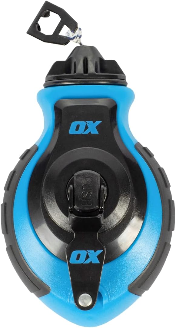 OX Tools OX-P027731 Chalk Line - 100' Thick Line, Curved Hook, 6:1 Gear Ratio...