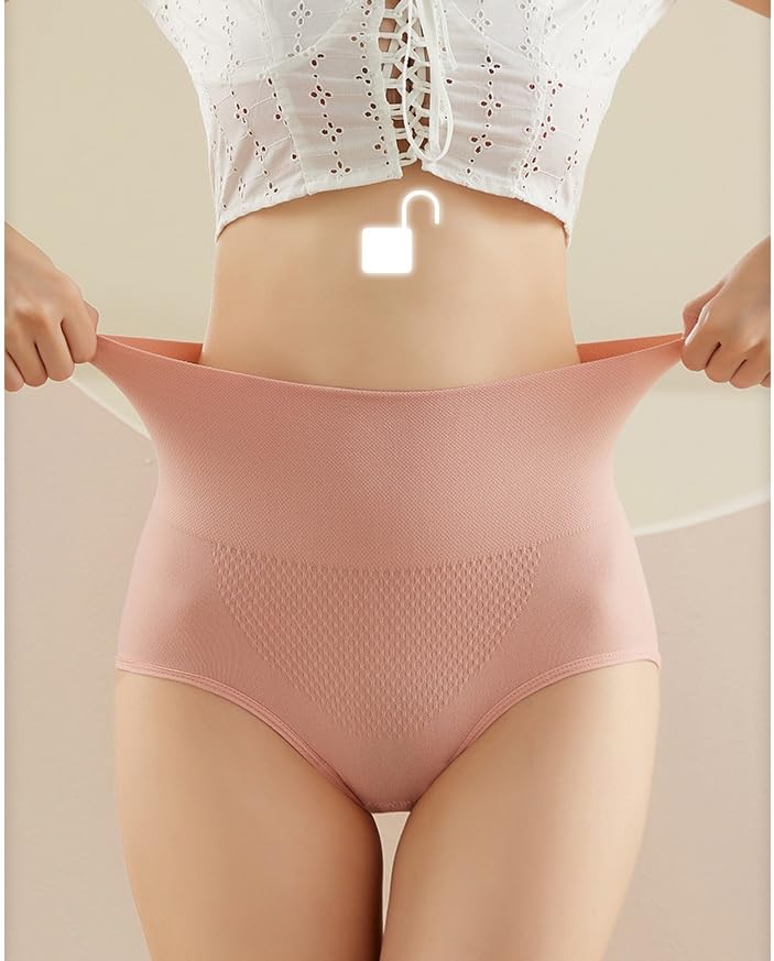 Image of KROYWEN Cotton High Waist Panties Tummy Control Underwear Ladies Briefs Shapewear Double Layer Half Body Shaper Underwear for Women Tummy Control | Body Shaper | Breathable & Comfortable