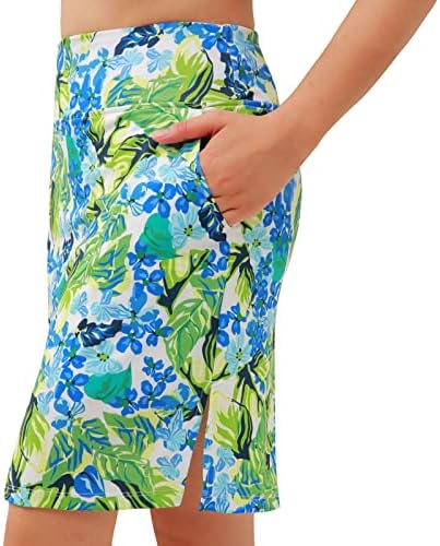 Skorts Skirts for Women with Pockets Golf Skirt Long Tennis Skort for Womens Printed S
